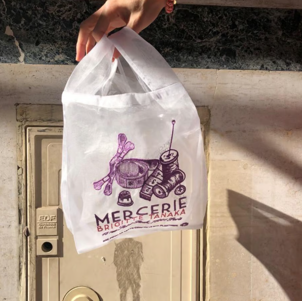 BAG "MERCERIE" DIVERTED IN ORGANZA AND EMBROIDERY