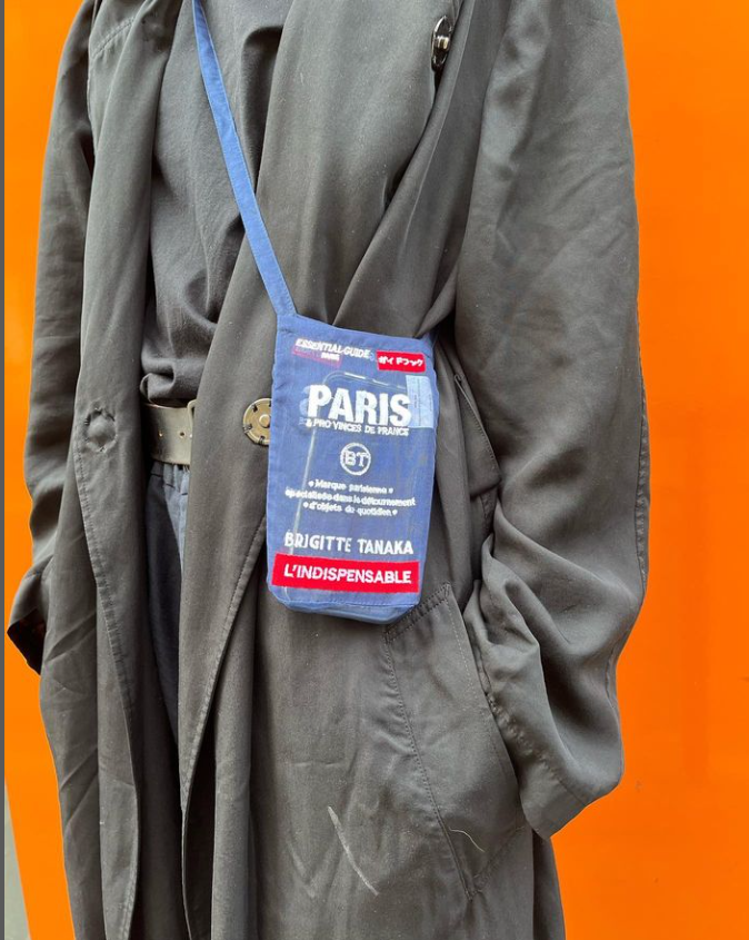 ORGANZA PHONE BAG PARIS MAP