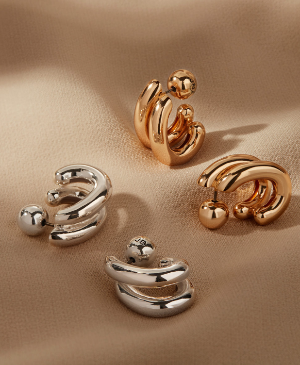 Florence Earrings , Gold