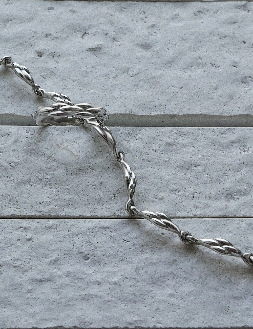 Modern Wave Link Bracelet