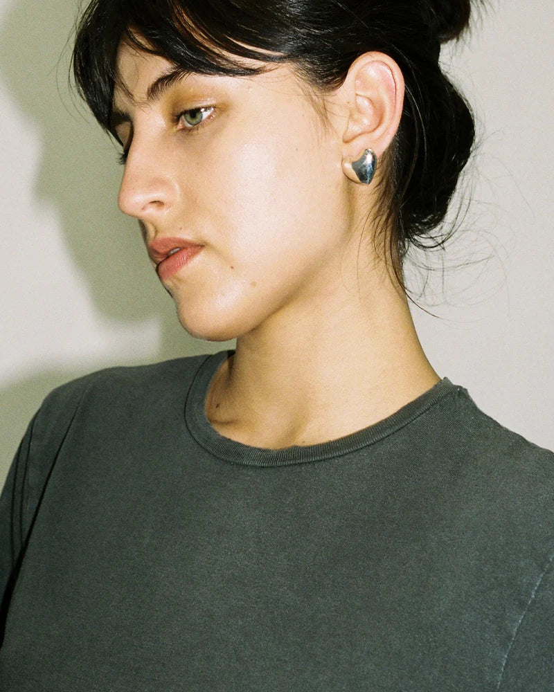 Voluptuous Heart Earring, Small