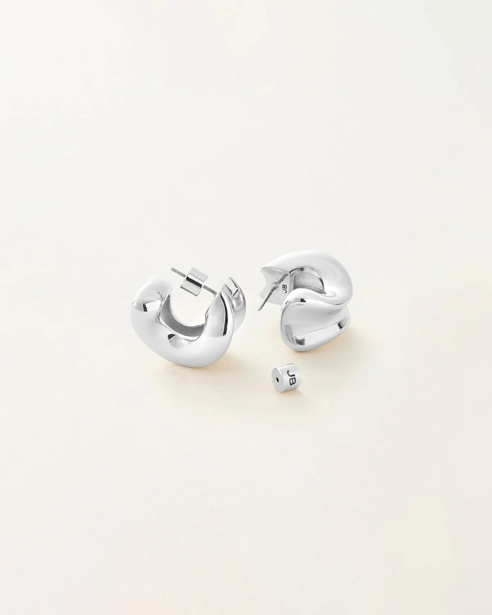 Chunky Doune Hoops , Silver