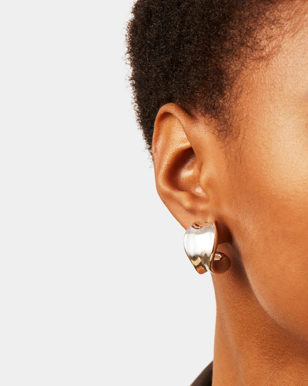 Chunky Doune Hoops , Silver