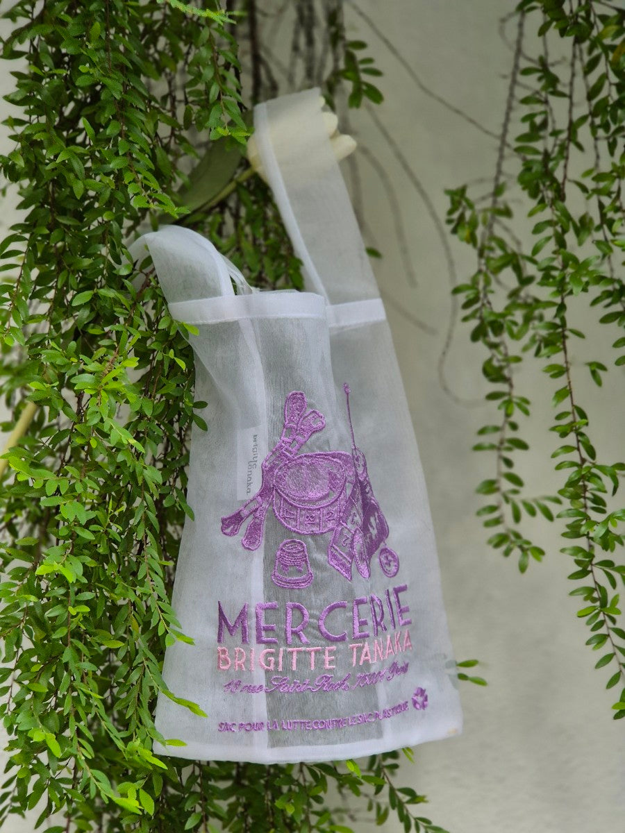 BAG "MERCERIE" DIVERTED IN ORGANZA AND EMBROIDERY