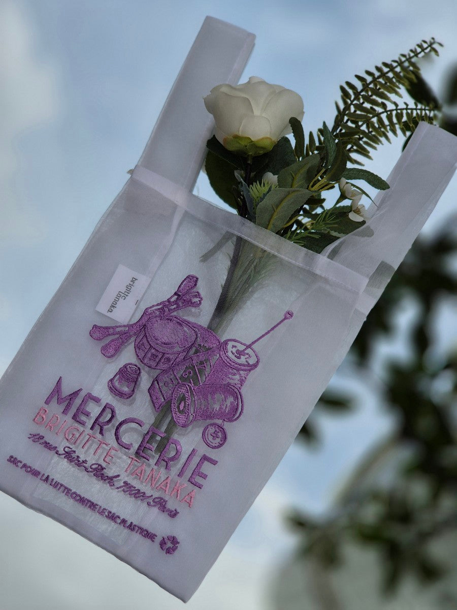 BAG "MERCERIE" DIVERTED IN ORGANZA AND EMBROIDERY