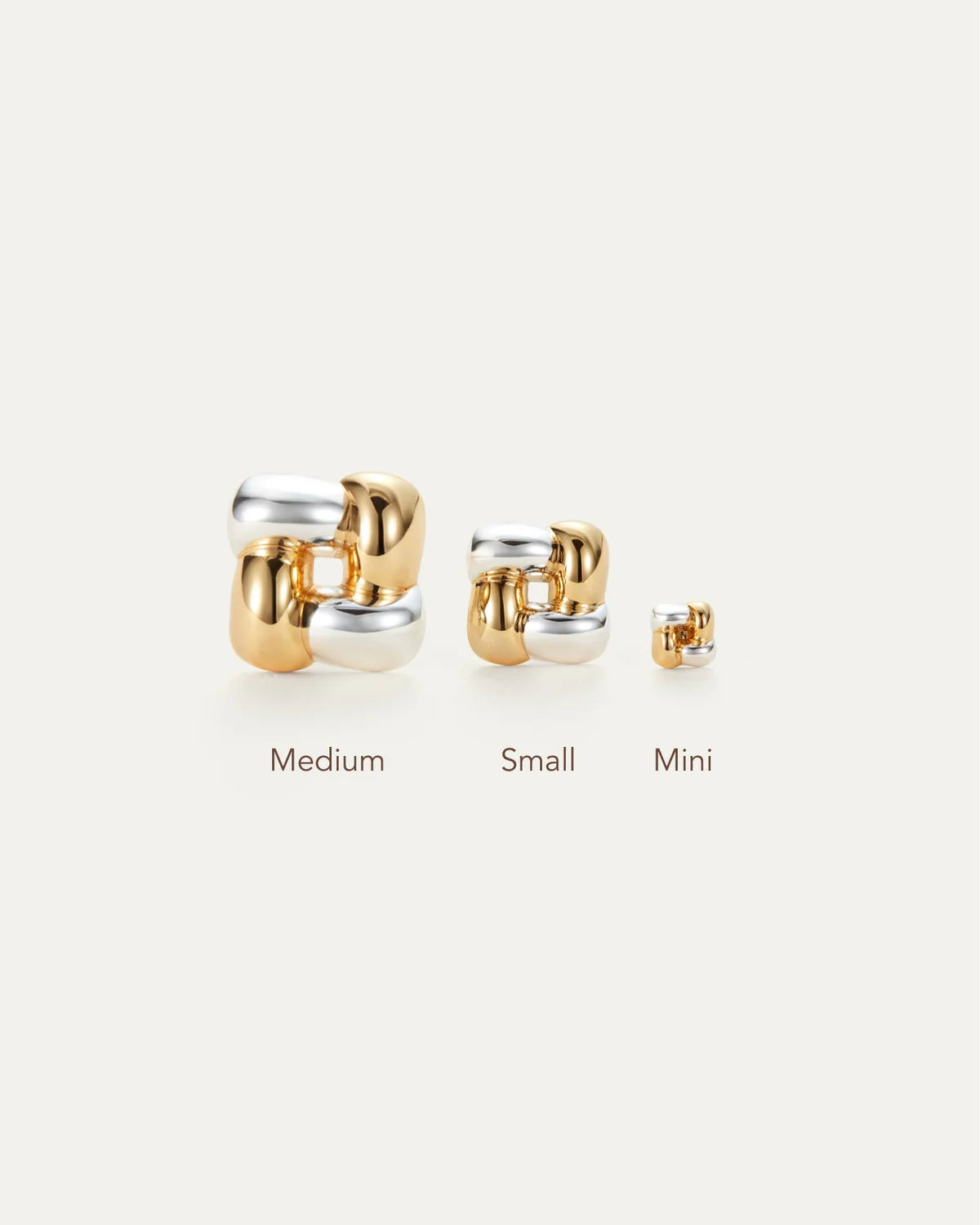 Mini Woven Square Earrings (Delivery starts on August 3)