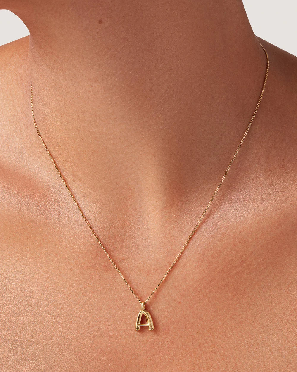 Monogram Necklace ' , A-Z ,Gold