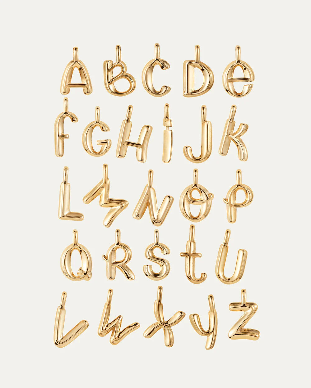 Monogram Necklace ' , A-Z ,Gold