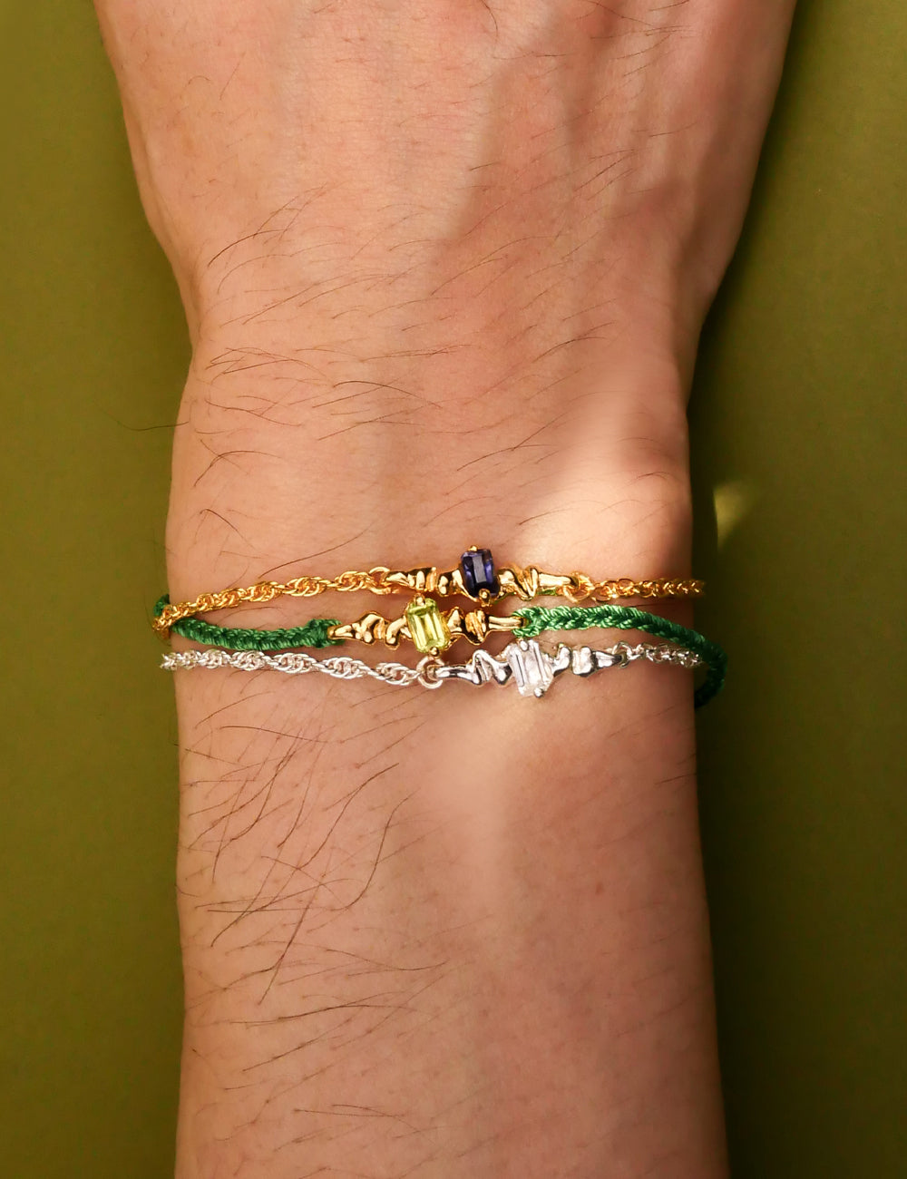 Crinkle  Chain Bracelet