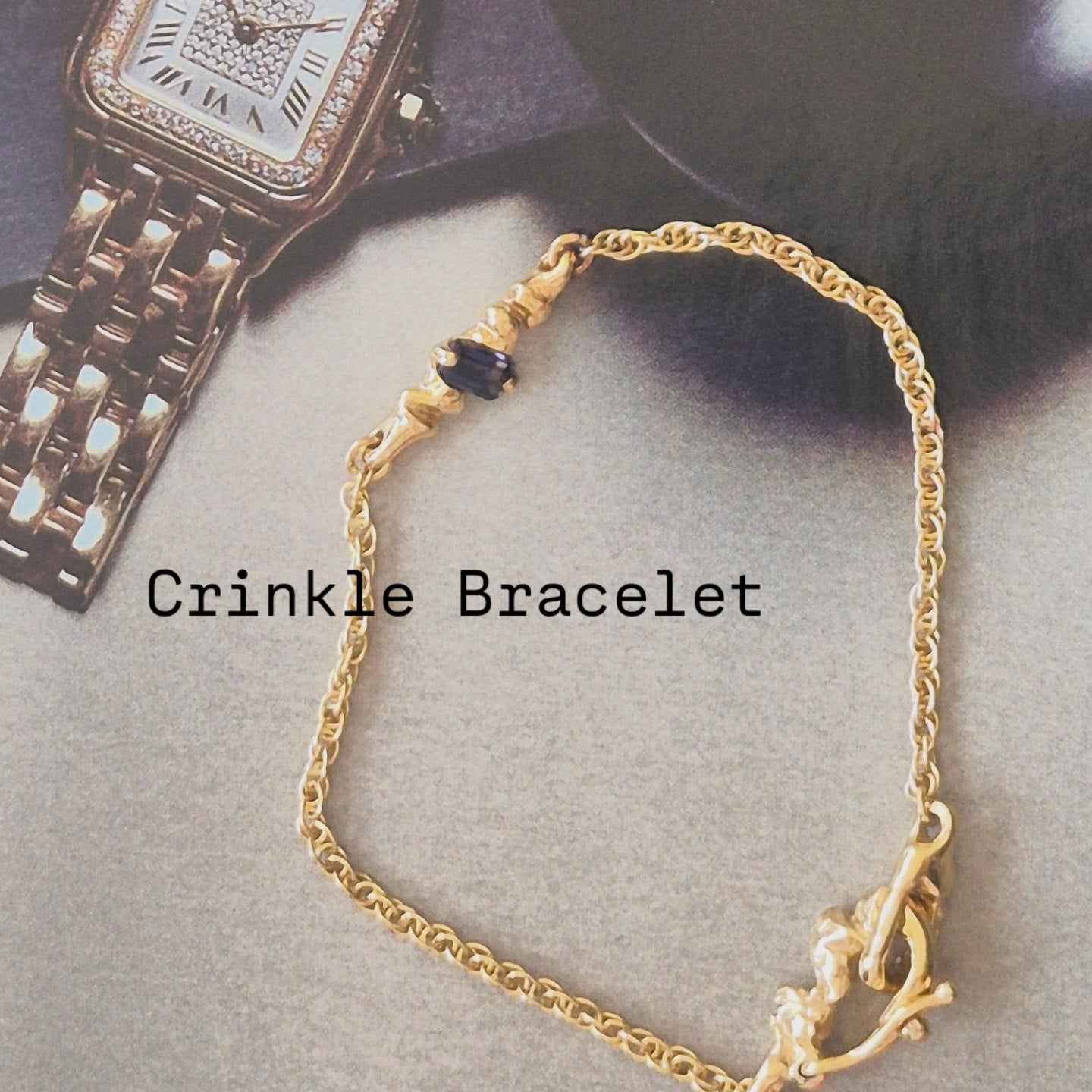 Crinkle  Chain Bracelet