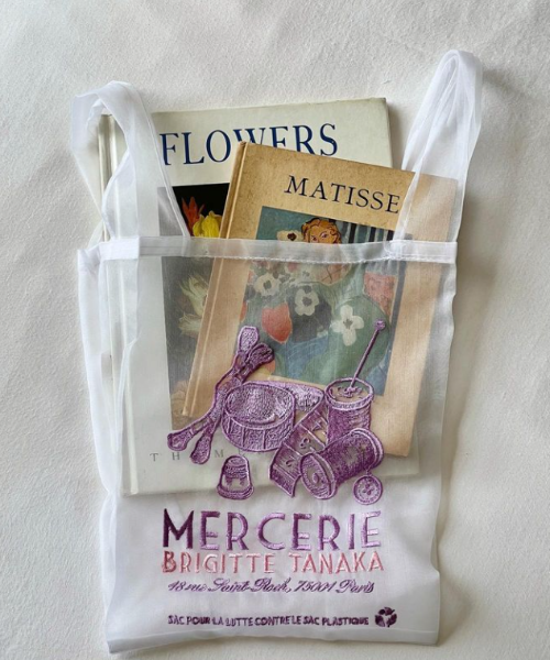 BAG "MERCERIE" DIVERTED IN ORGANZA AND EMBROIDERY