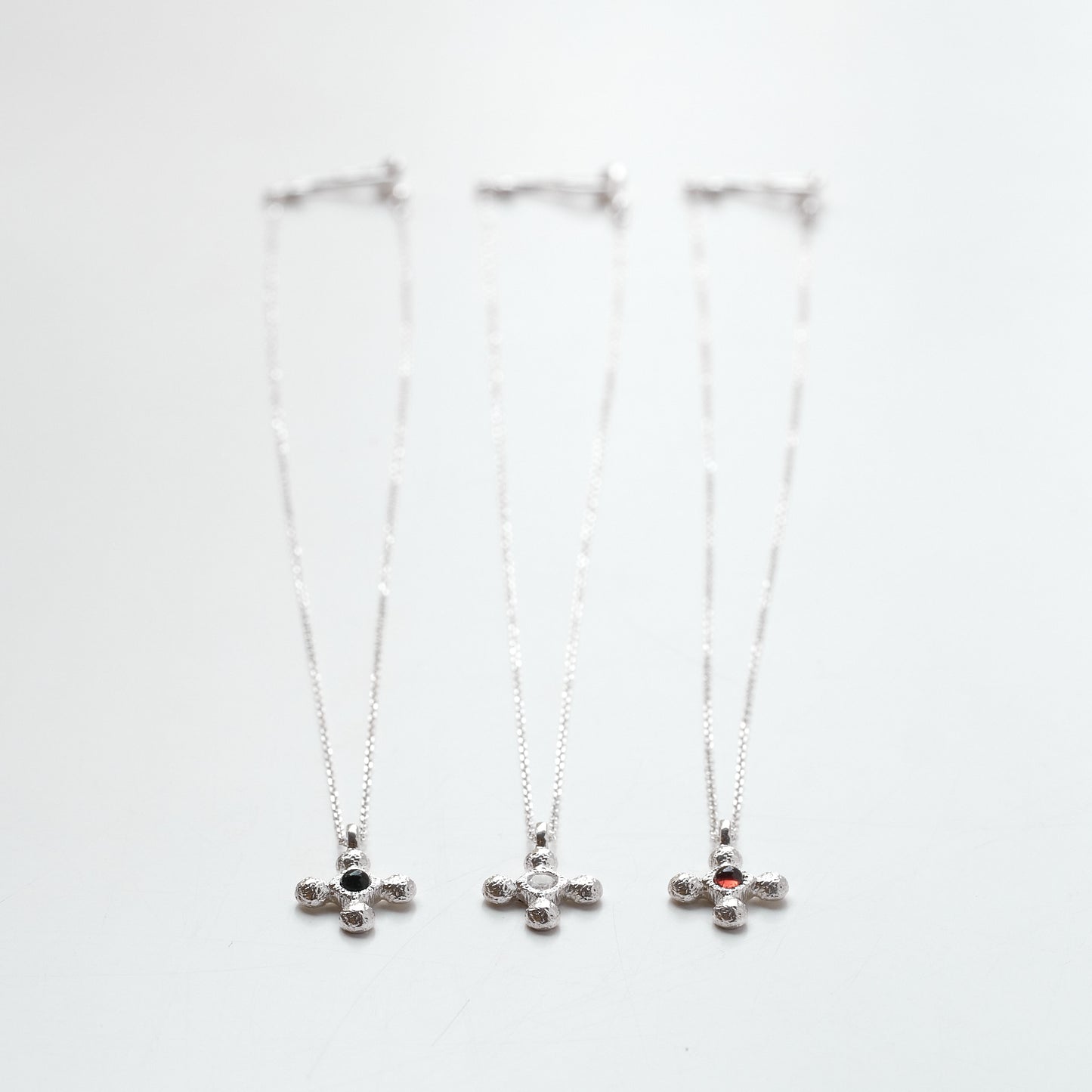 Crinkle Cross Necklace