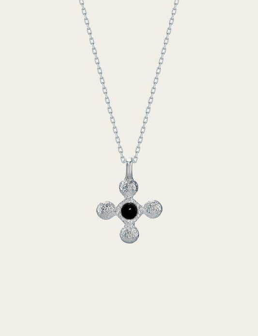 Crinkle Cross Necklace