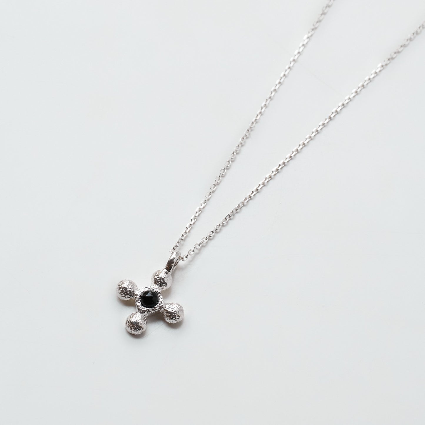 Crinkle Cross Necklace