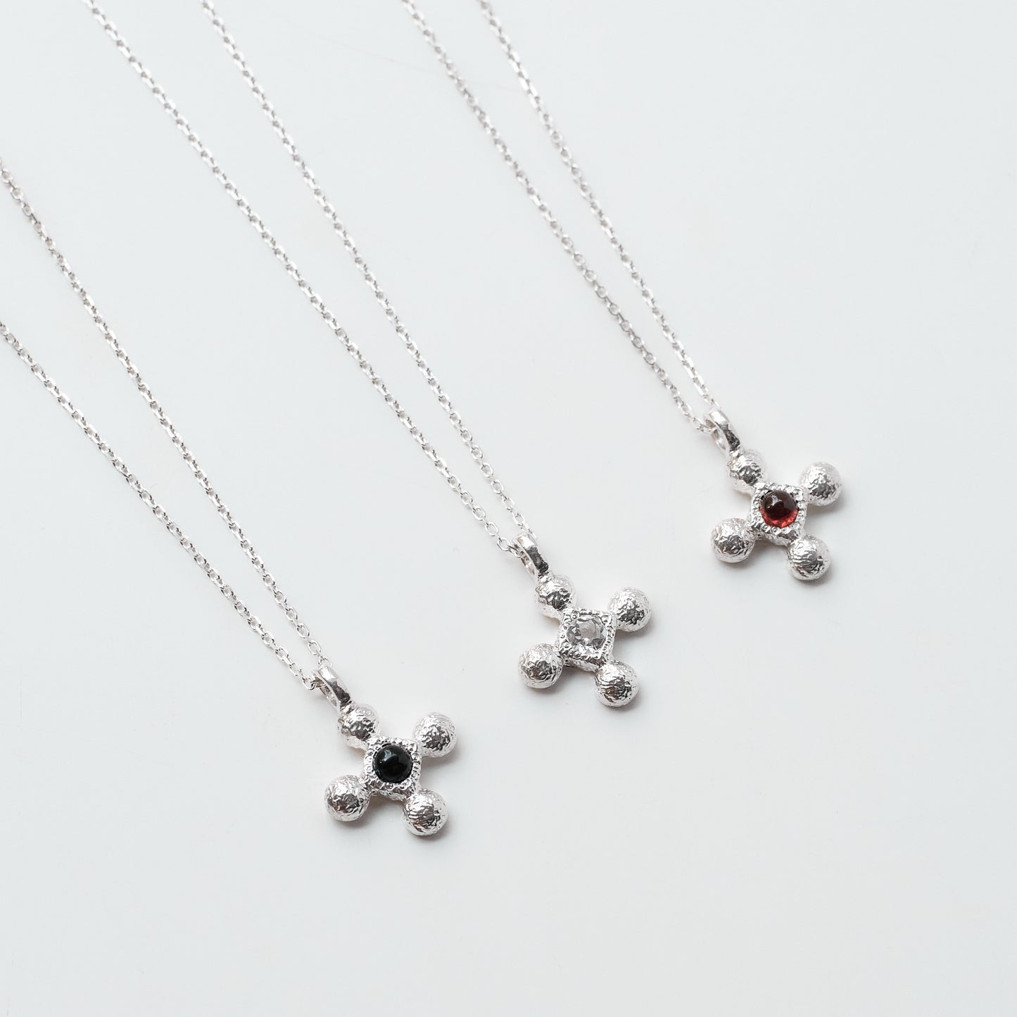 Crinkle Cross Necklace