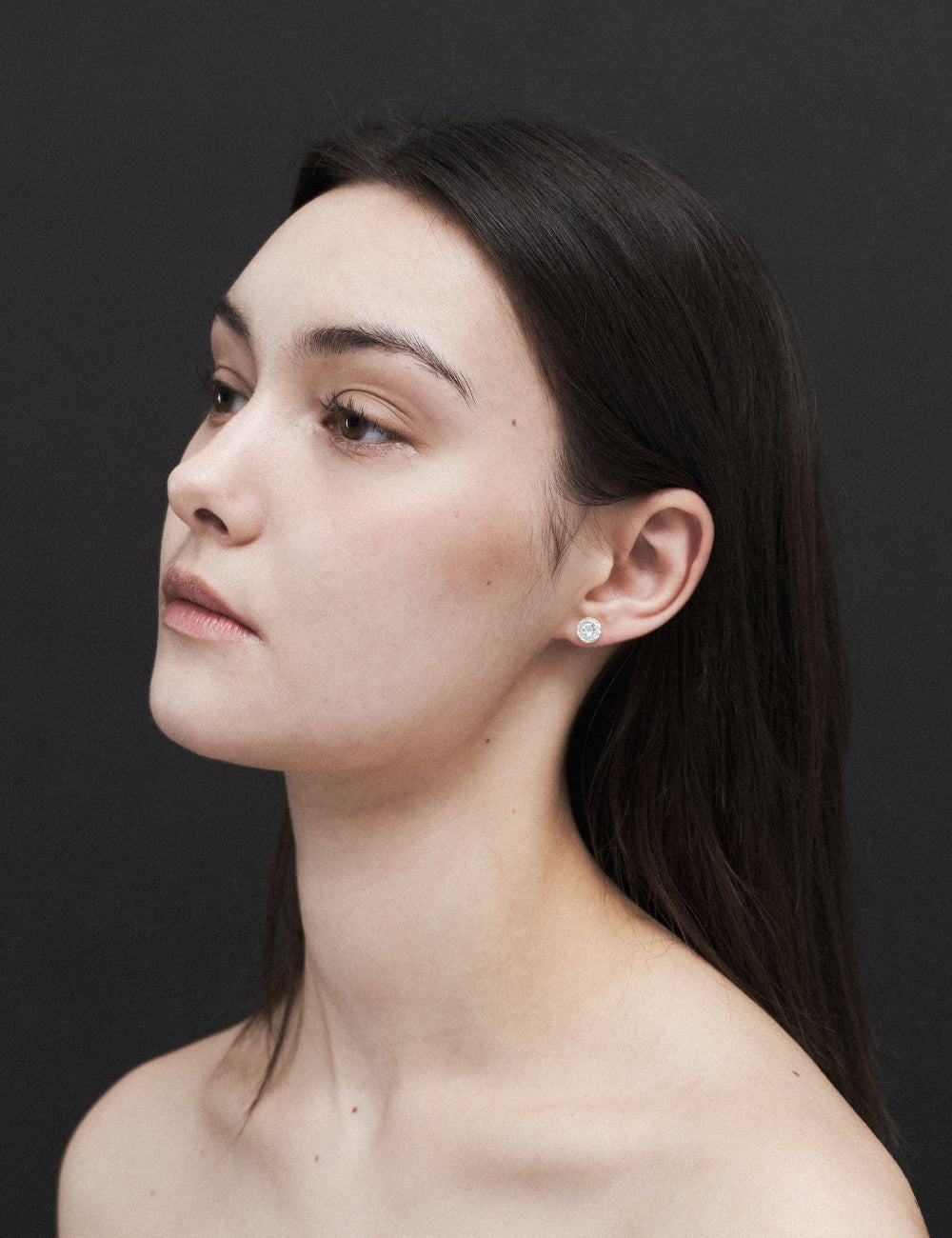 Tide Topaz Hammered Stud Earrings