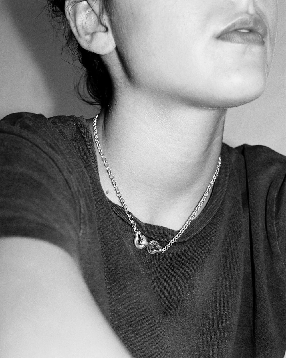 Ample Clasp Necklace, Lrg