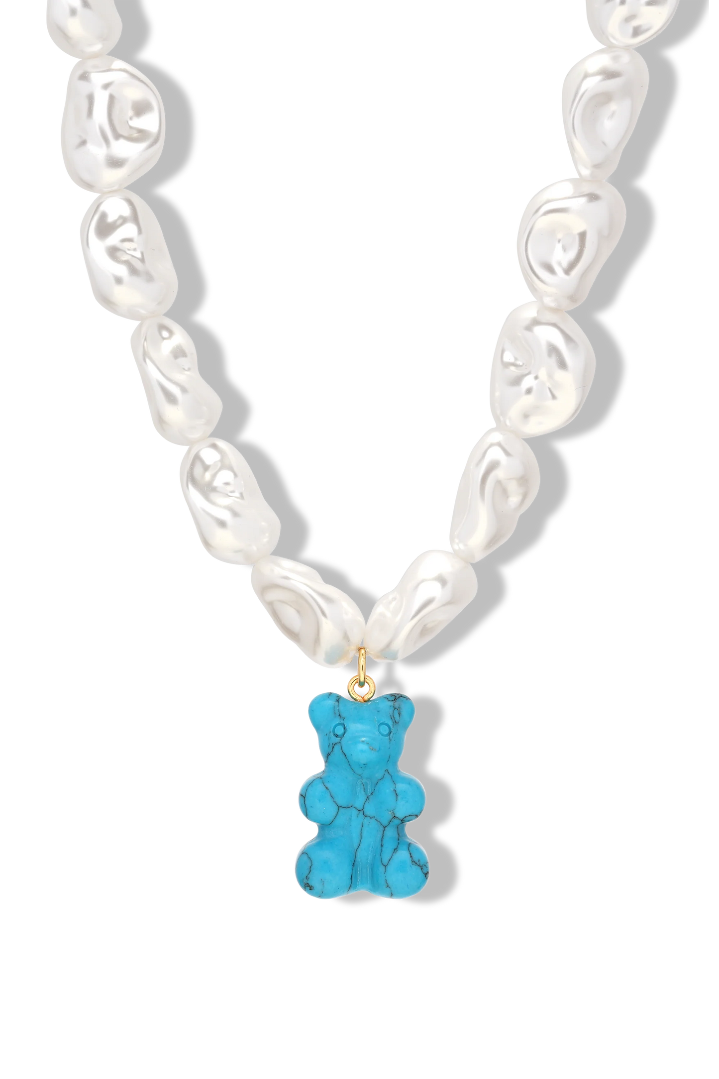 Mega Turquoise Pearl Necklace