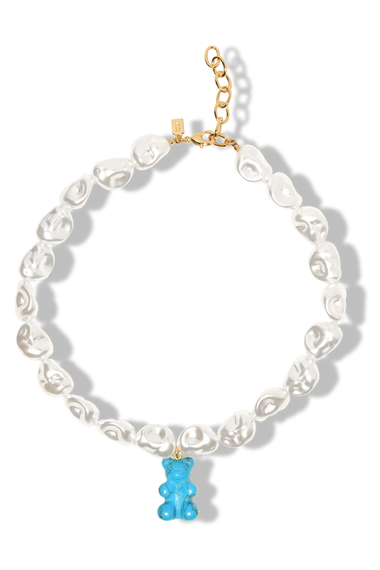 Mega Turquoise Pearl Necklace