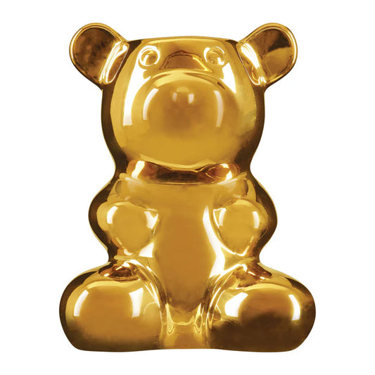 Nostalgia Bear Vase - Golden