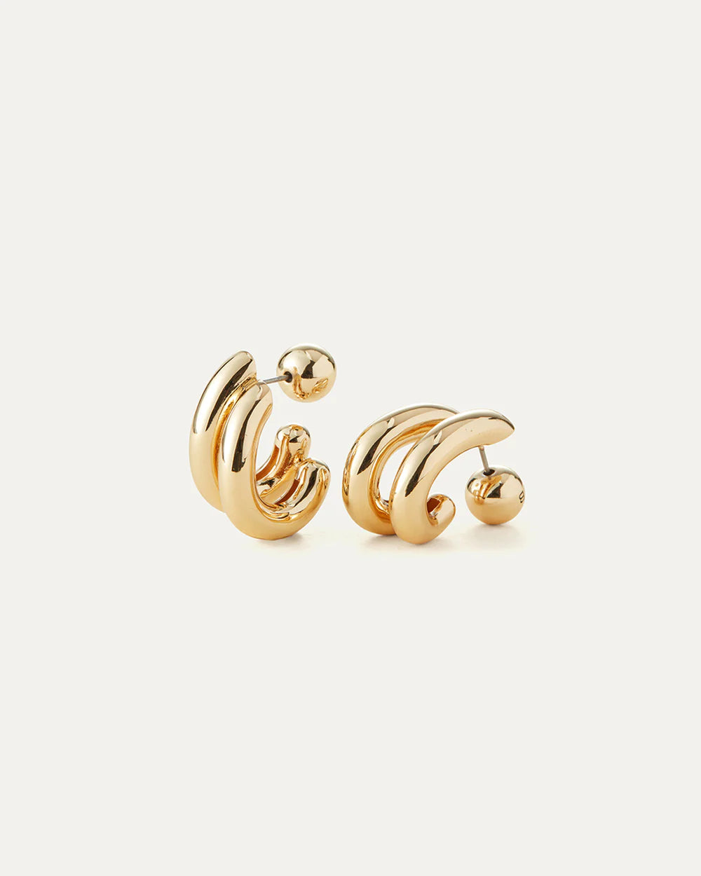 Florence Earrings , Gold