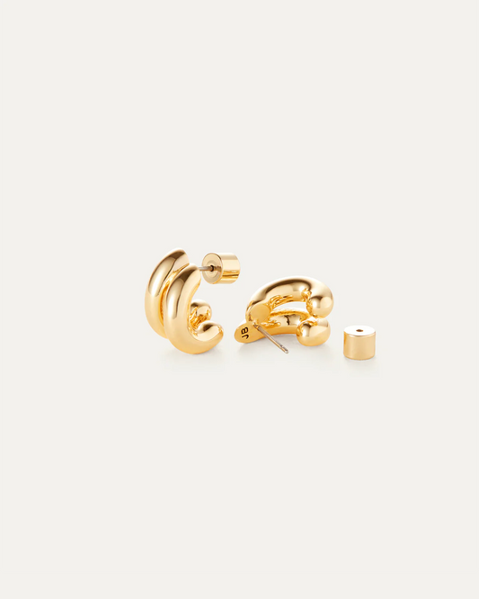Mini Florence Earrings , GOLD