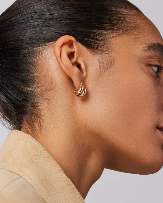 Mini Florence Earrings , GOLD