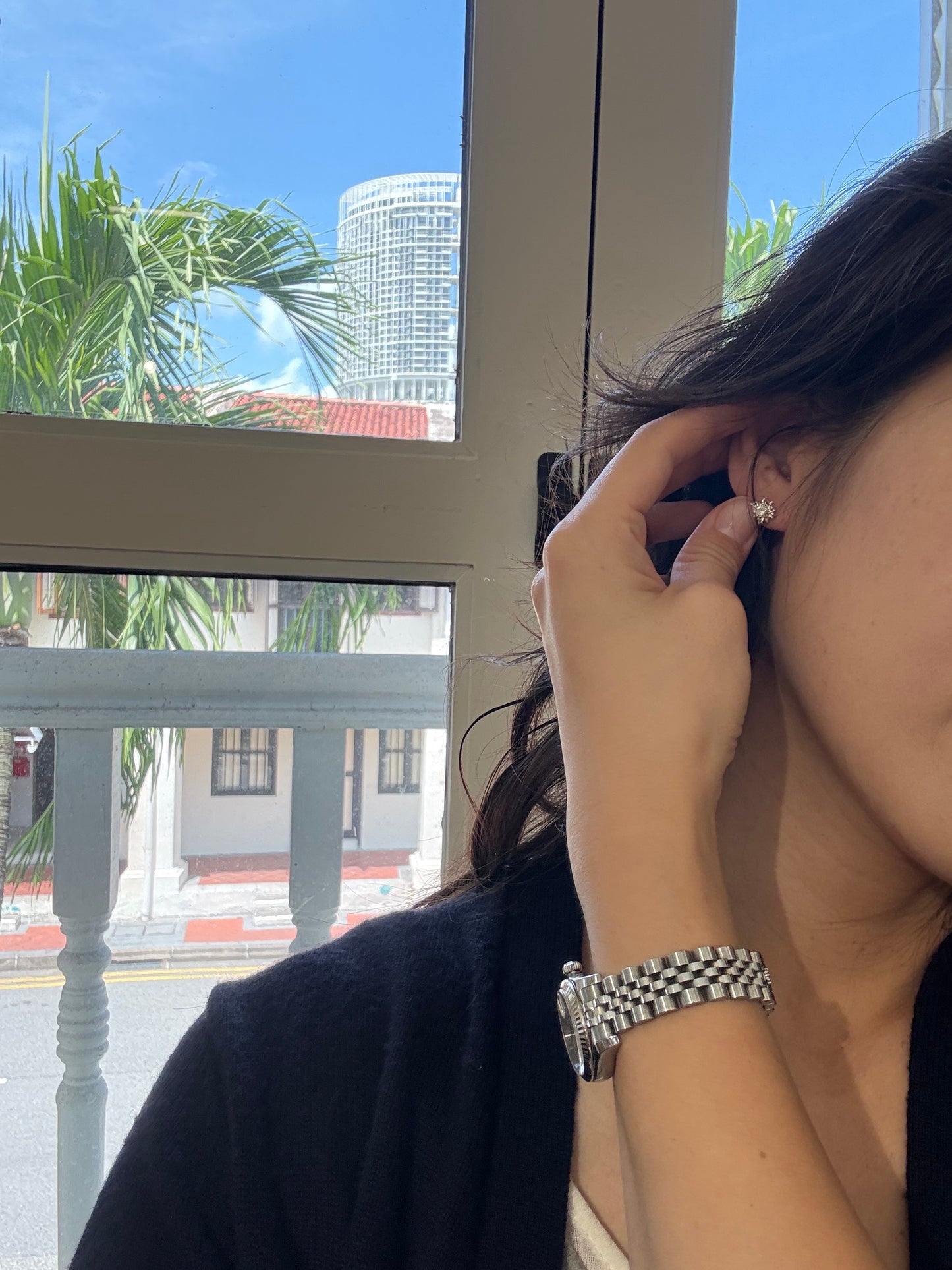 White Star  Earrings