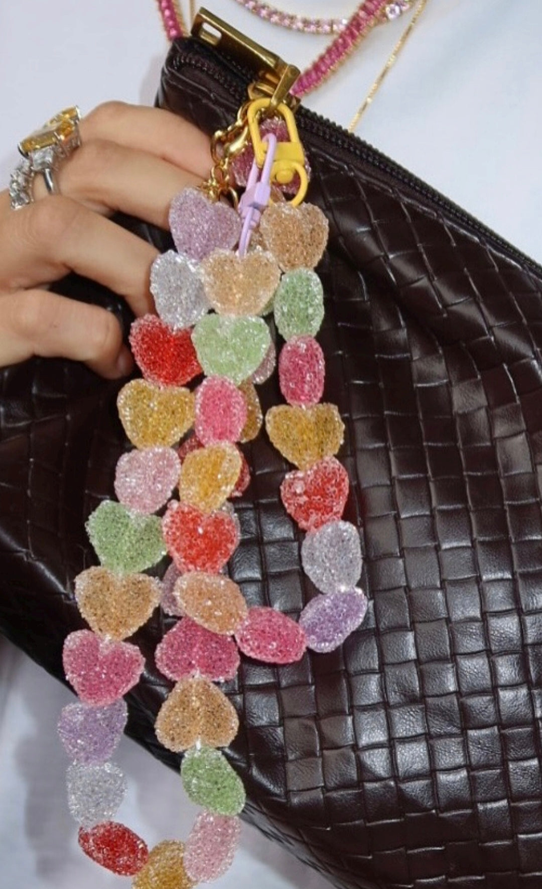 Jelly Heart Bag Chain