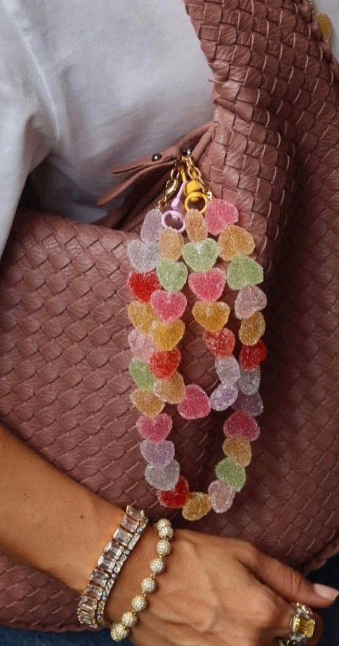 Jelly Heart Bag Chain