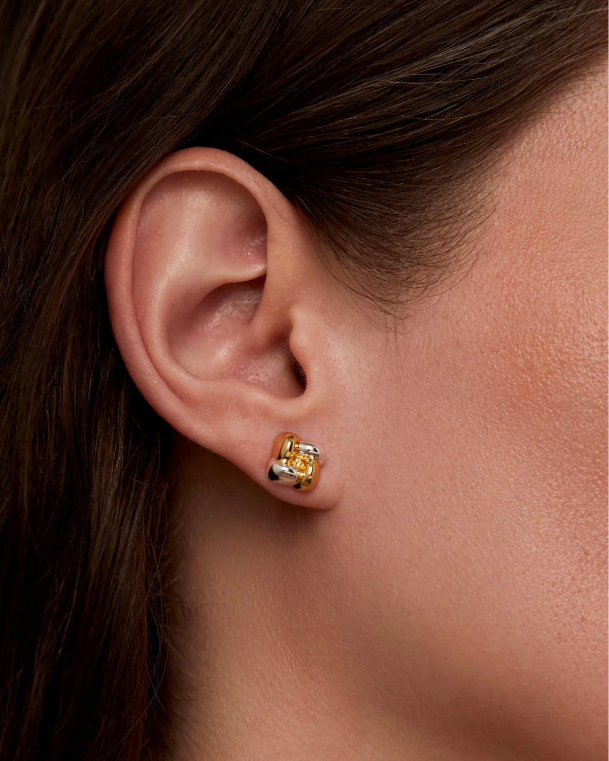 Mini Woven Square Earrings (Delivery starts on August 3)