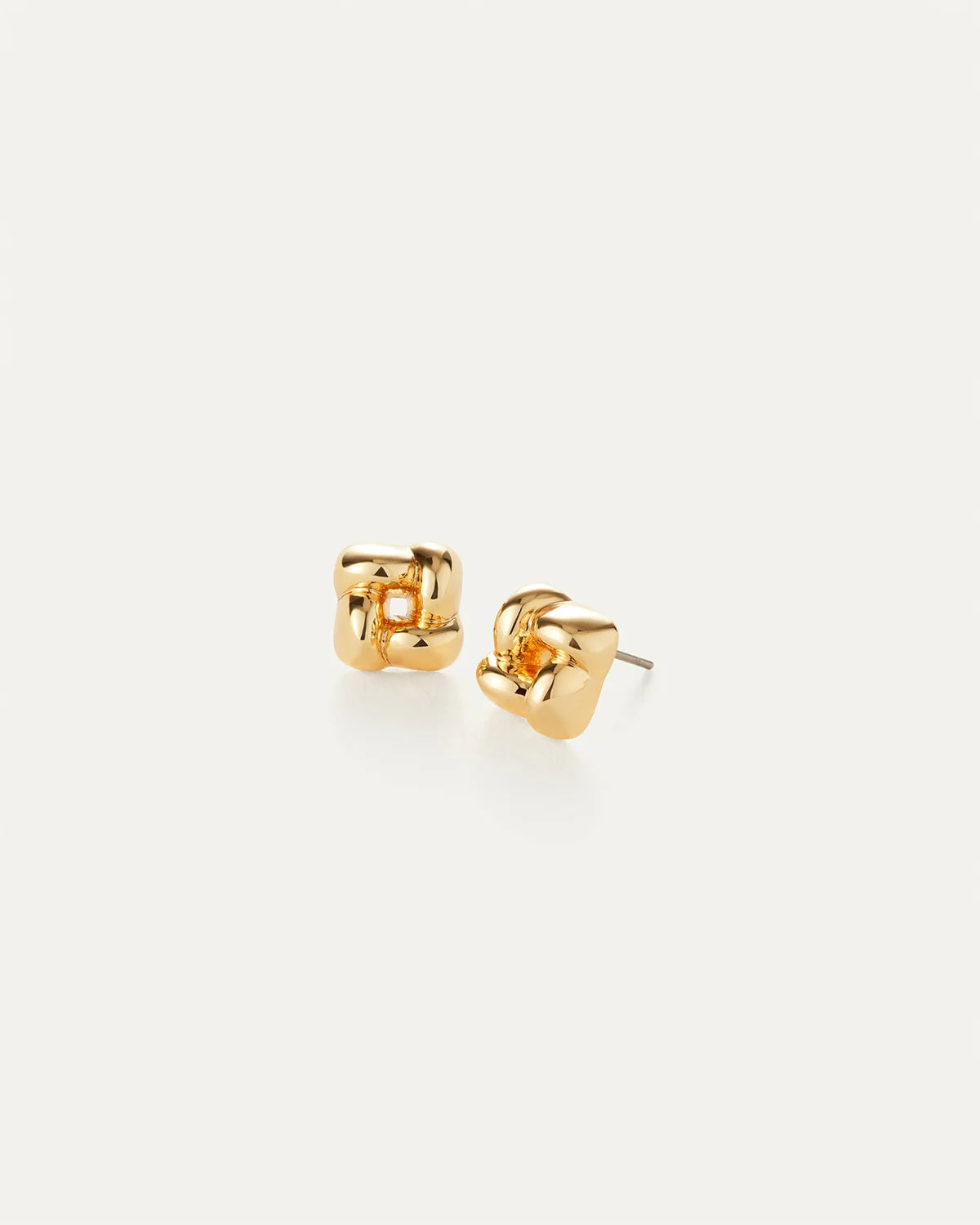Mini Woven Square Earrings (Delivery starts on August 3)