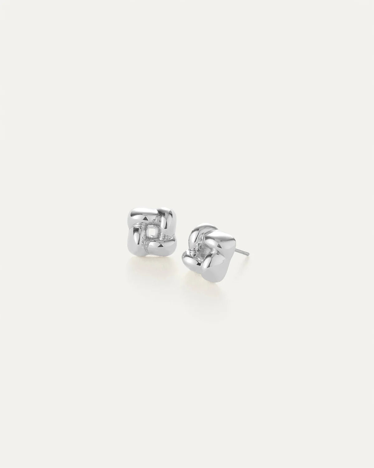Mini Woven Square Earrings (Delivery starts on August 3)