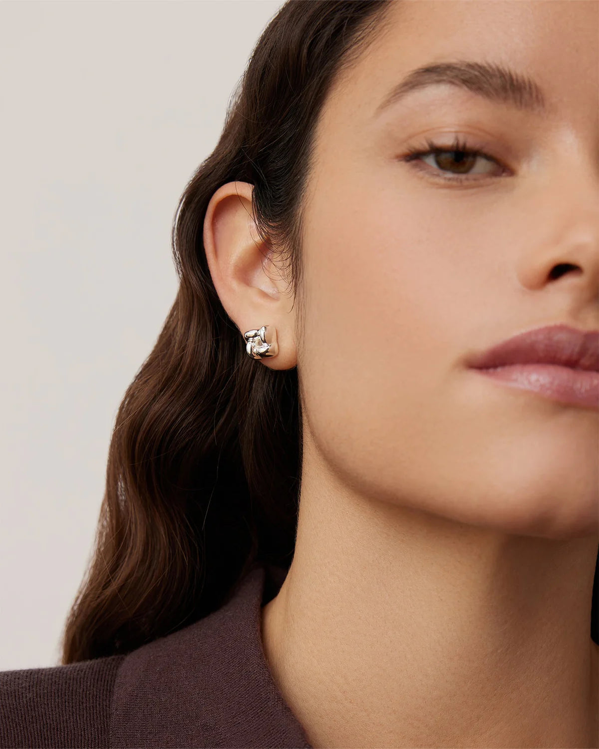 Mini Woven Square Earrings (Delivery starts on August 3)
