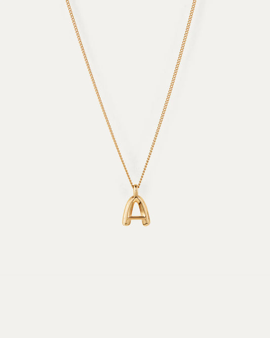 Monogram Necklace ' , A-Z ,Gold