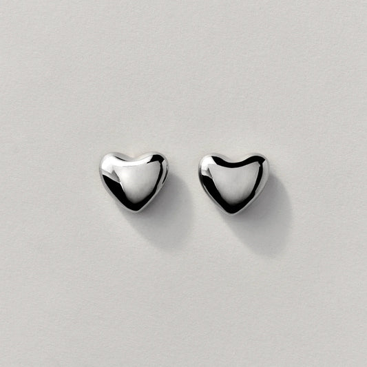 Voluptuous Heart Earring, Small
