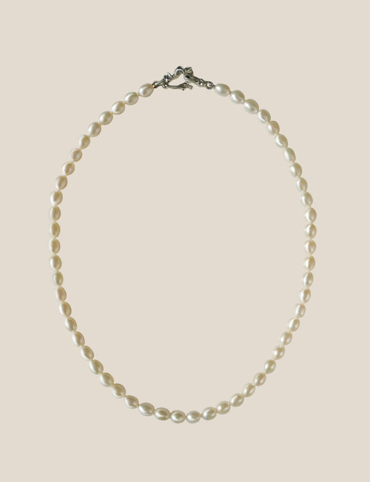 Classic Egg  Pearl Necklace
