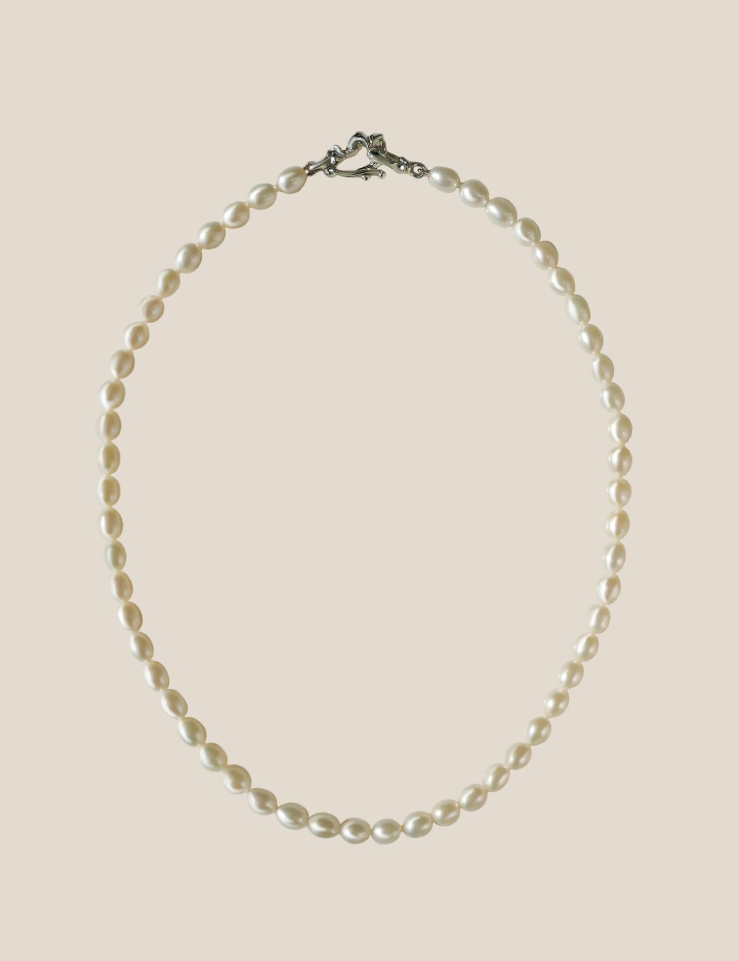 Classic Egg  Pearl Necklace