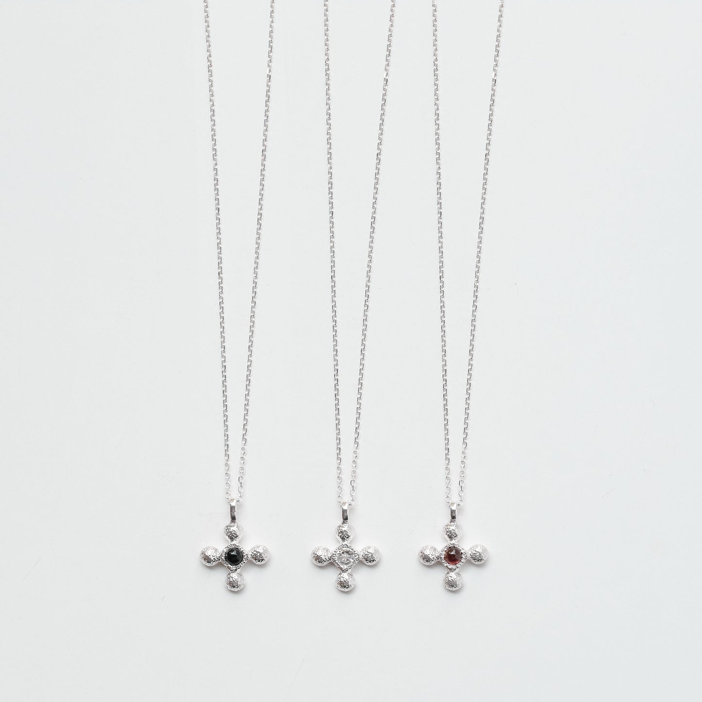 Crinkle Cross Necklace