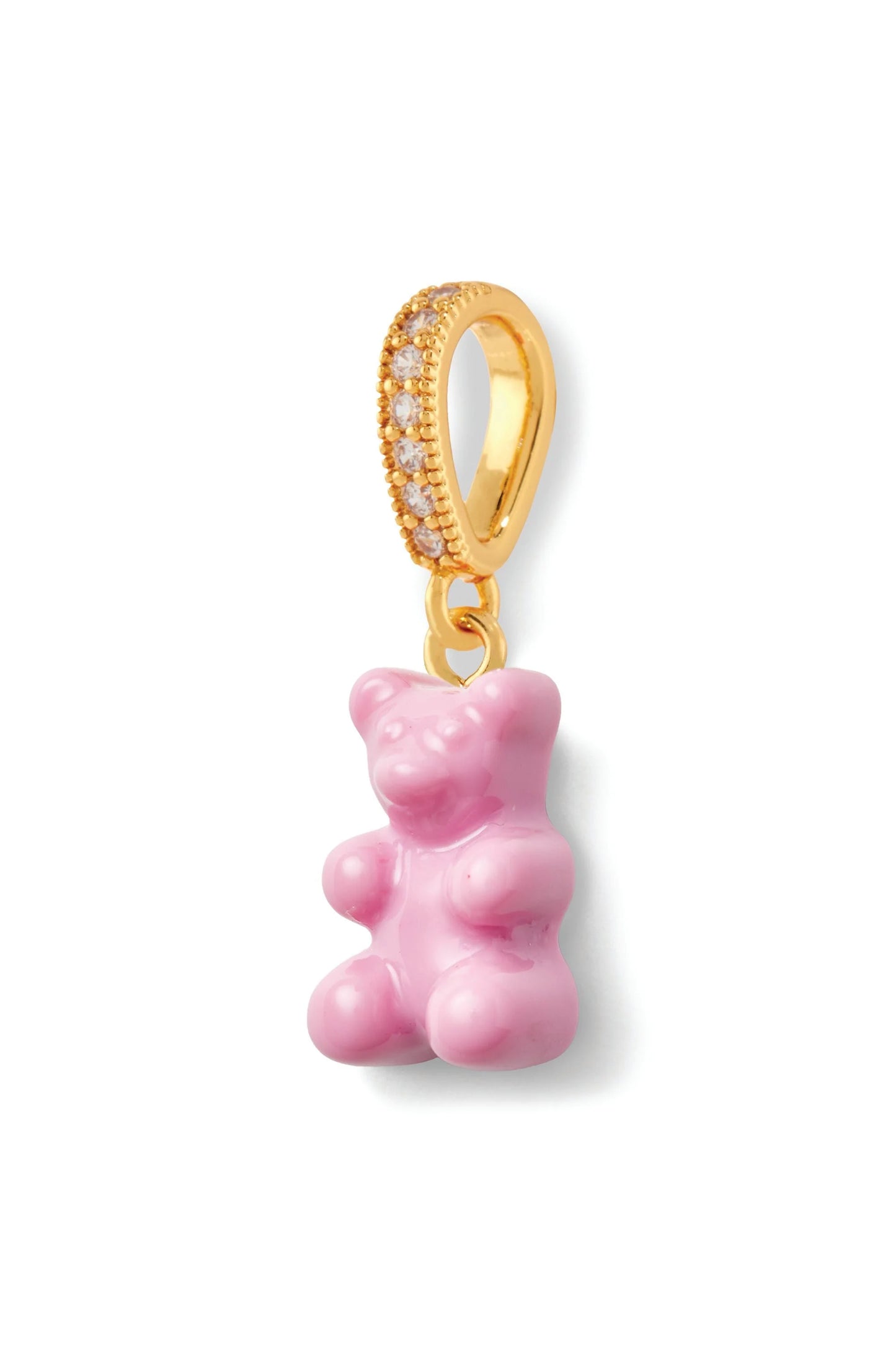 Nostalgia bear - Pave connector - Candy pink