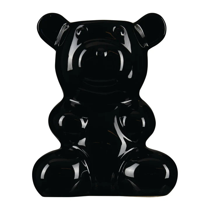 Nostalgia Bear Vase - Black