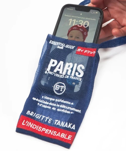 ORGANZA PHONE BAG PARIS MAP